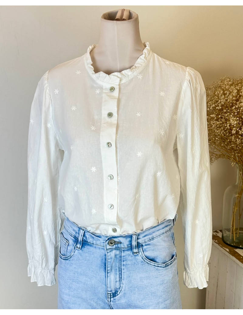 Blusa Estrellitas Blanco