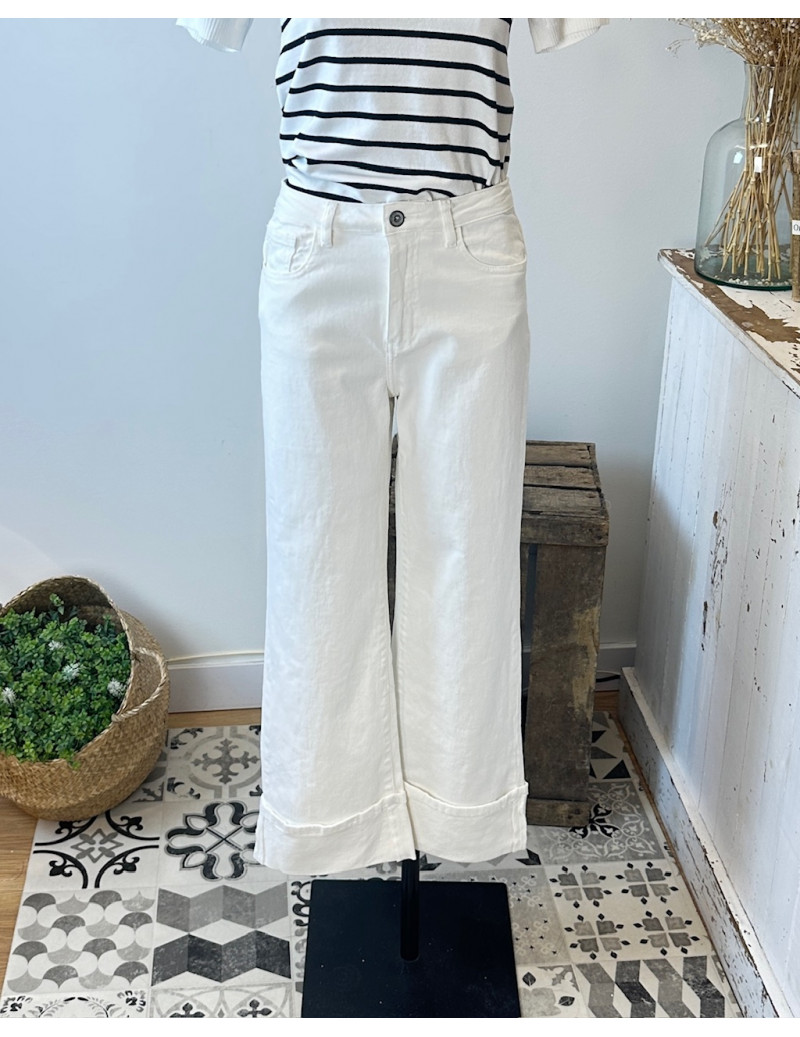 Pantalón Velta Vaquero Blanco