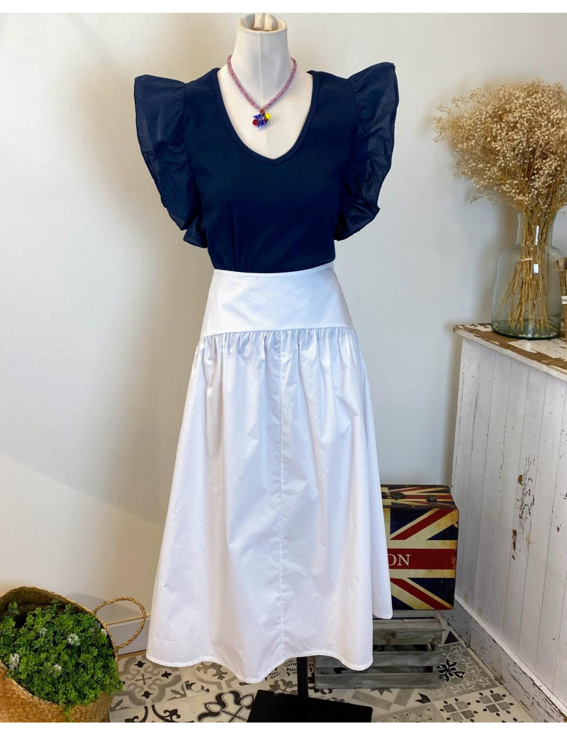 Falda Davanti Blanca