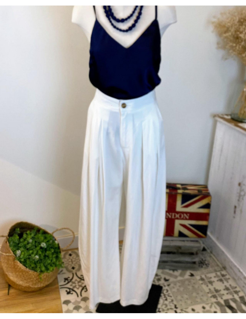 Top Basic Satín Navy