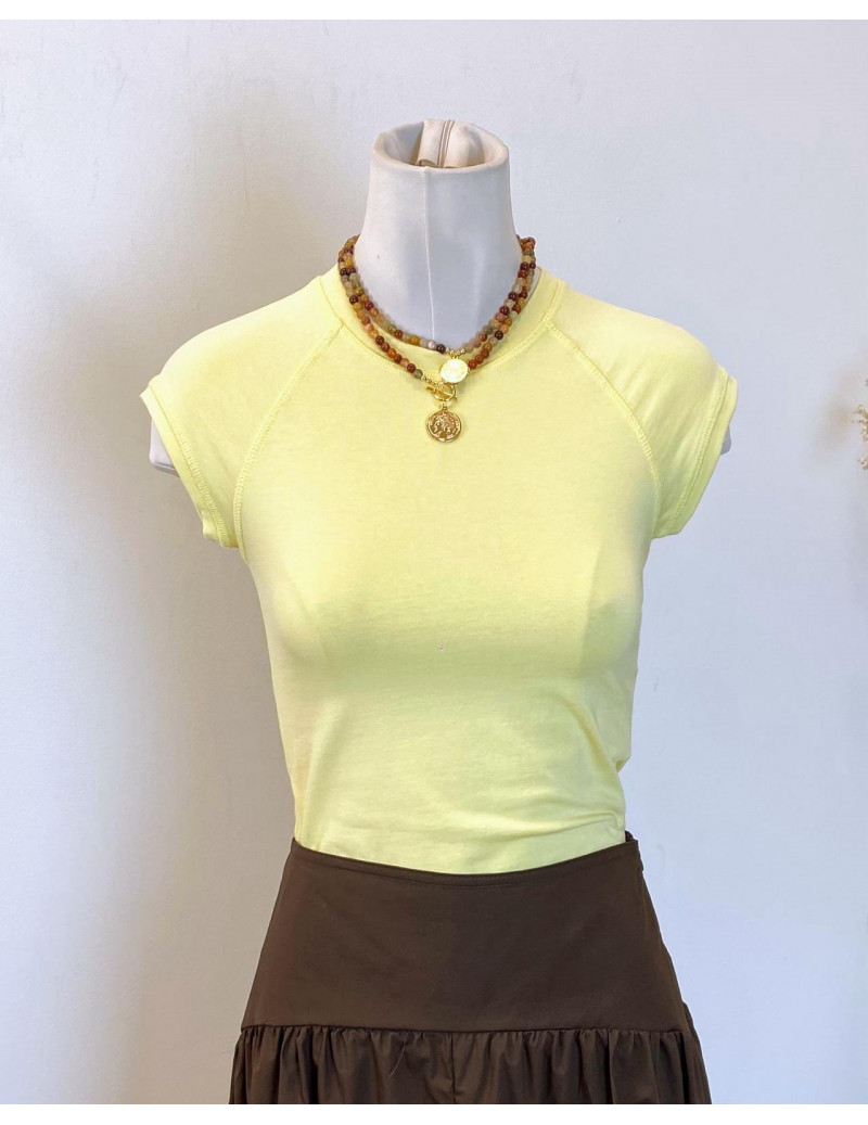 Camiseta Ranglan Amarillo