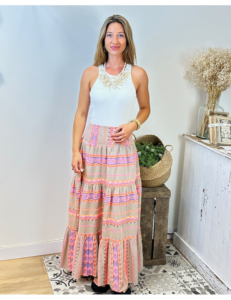 Falda Miriam  Naranja