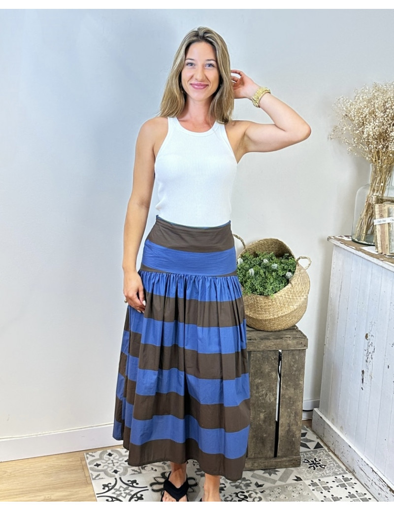 Falda Carolina Choco Navy