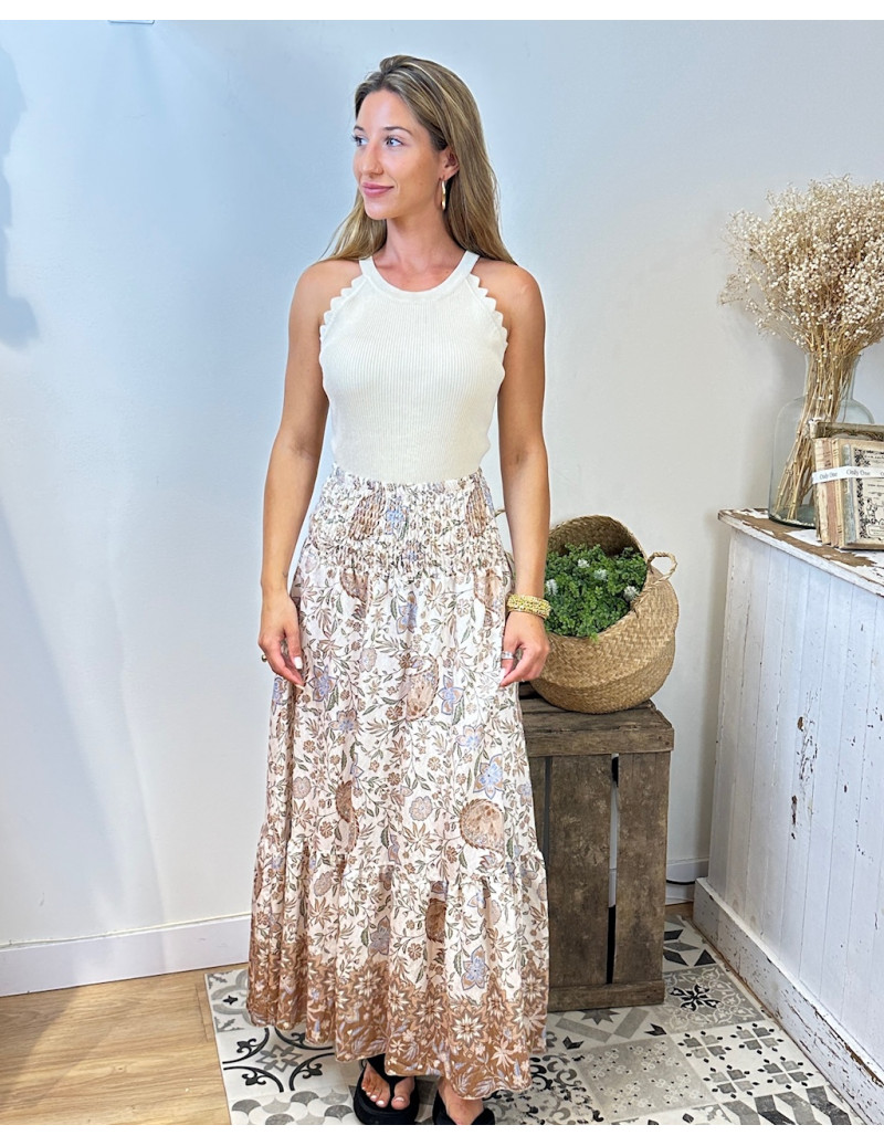 Falda Veronica Beige