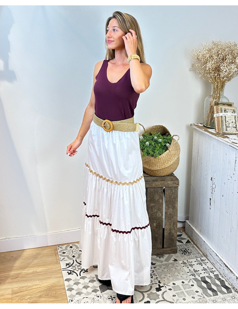 Falda Picunela Spring Blanca