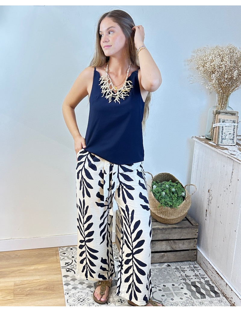 Top Blonda Navy